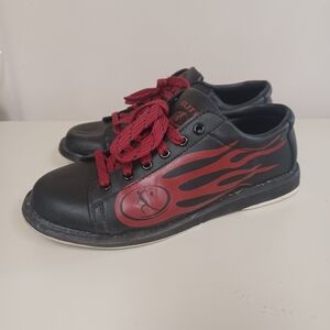 Elite Bowling Shoes - Red Flame Size 8